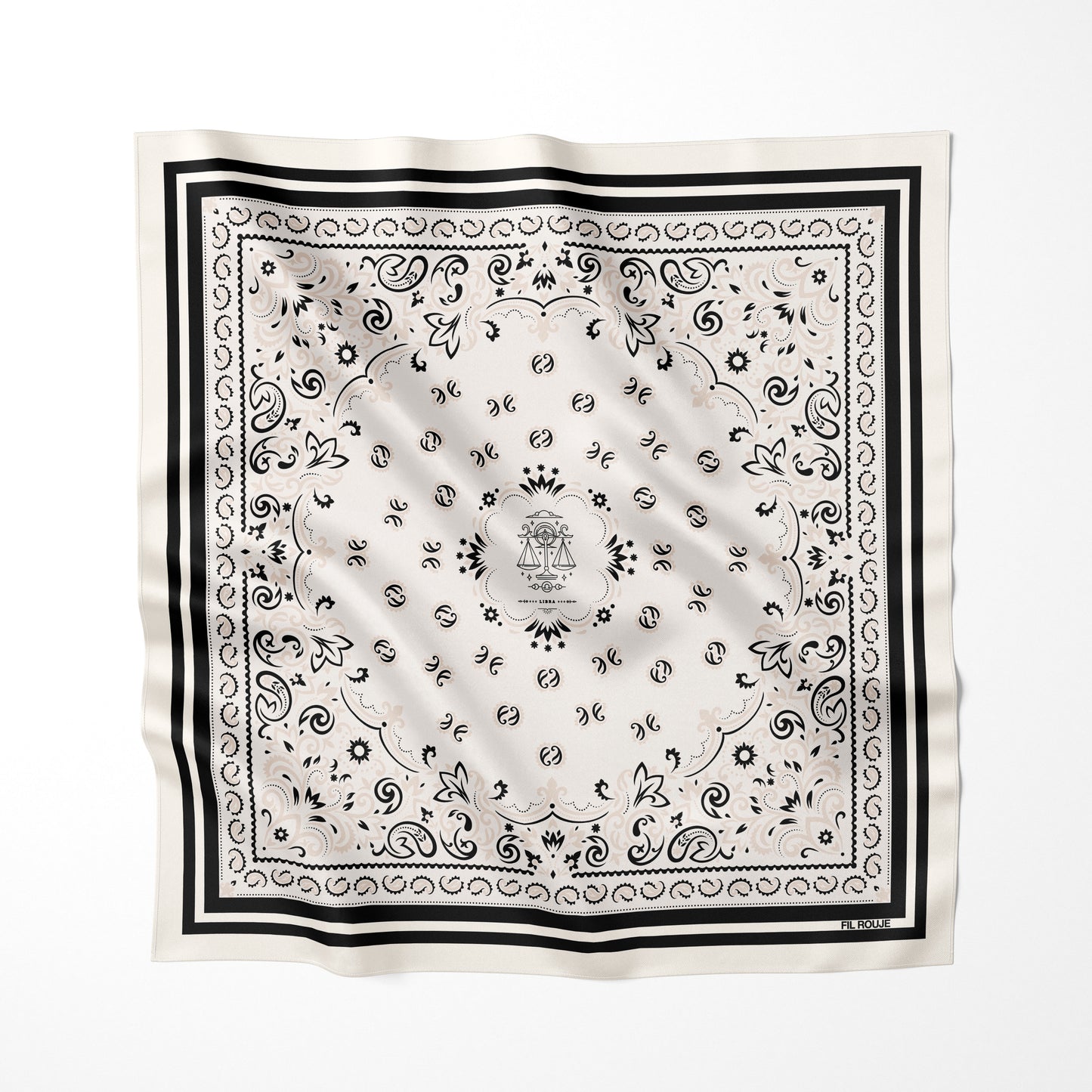BILANCIA - Foulard 90x90 in 100% seta