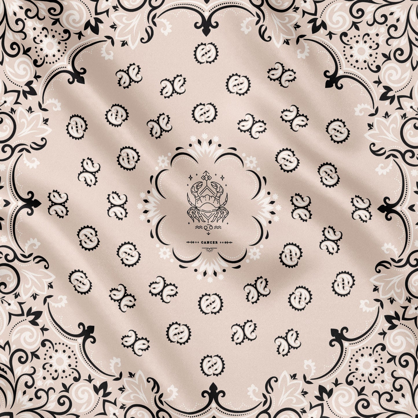 CANCRO - Foulard 90x90 in 100% seta