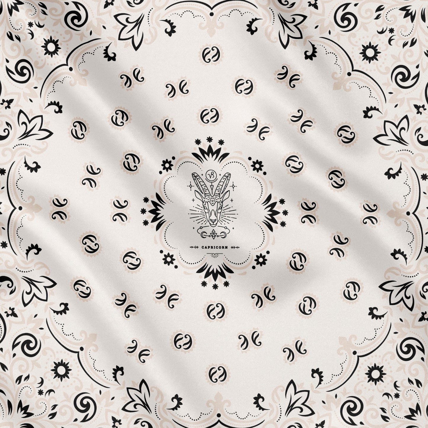CAPRICORNO - Foulard 90x90 in 100% seta