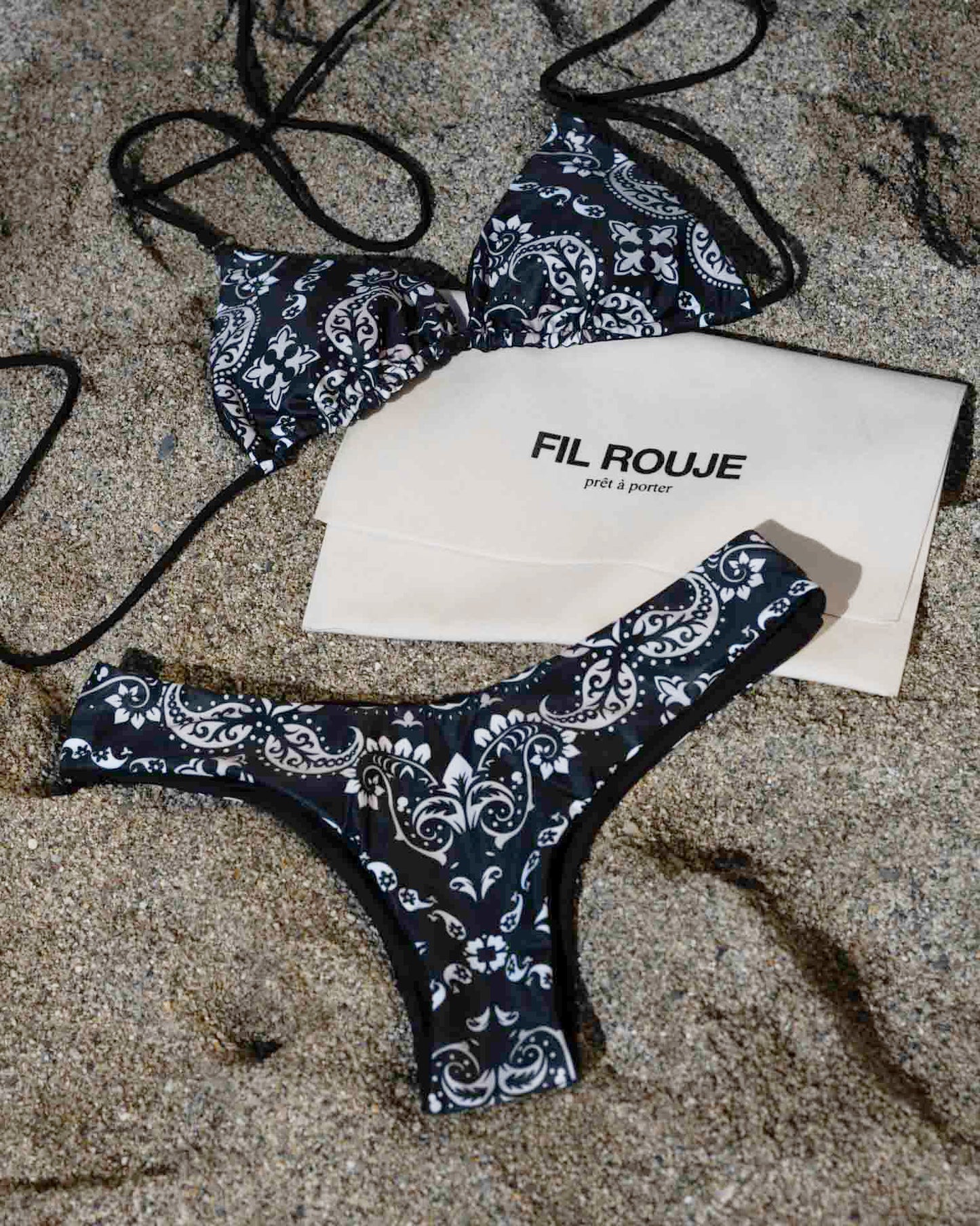 PORTOFINO - Costume bikini reversibile fantasia
