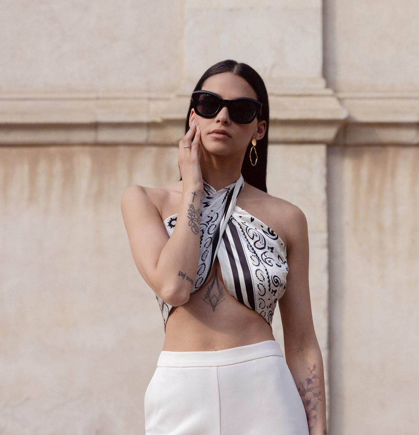 CAPRICORNO - Foulard 90x90 in 100% seta
