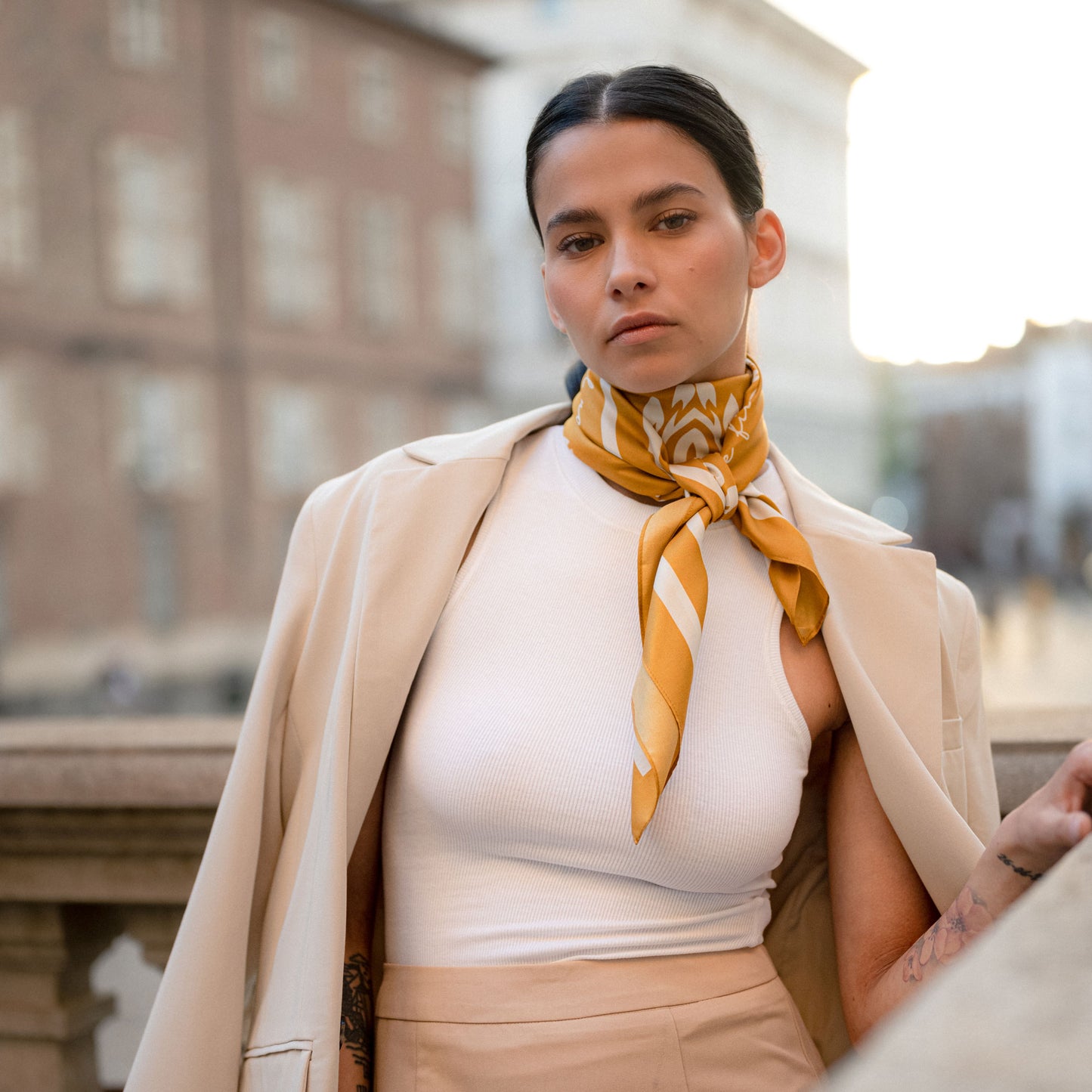 Bella-Foulard 90x90 in 100% seta