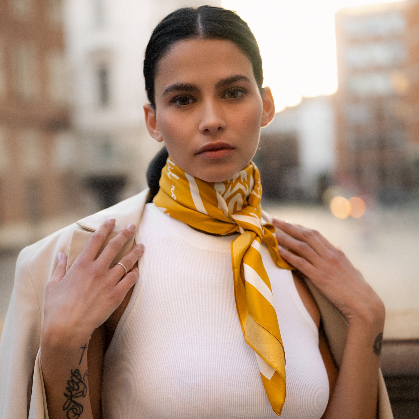 Bella-Foulard 90x90 in 100% seta