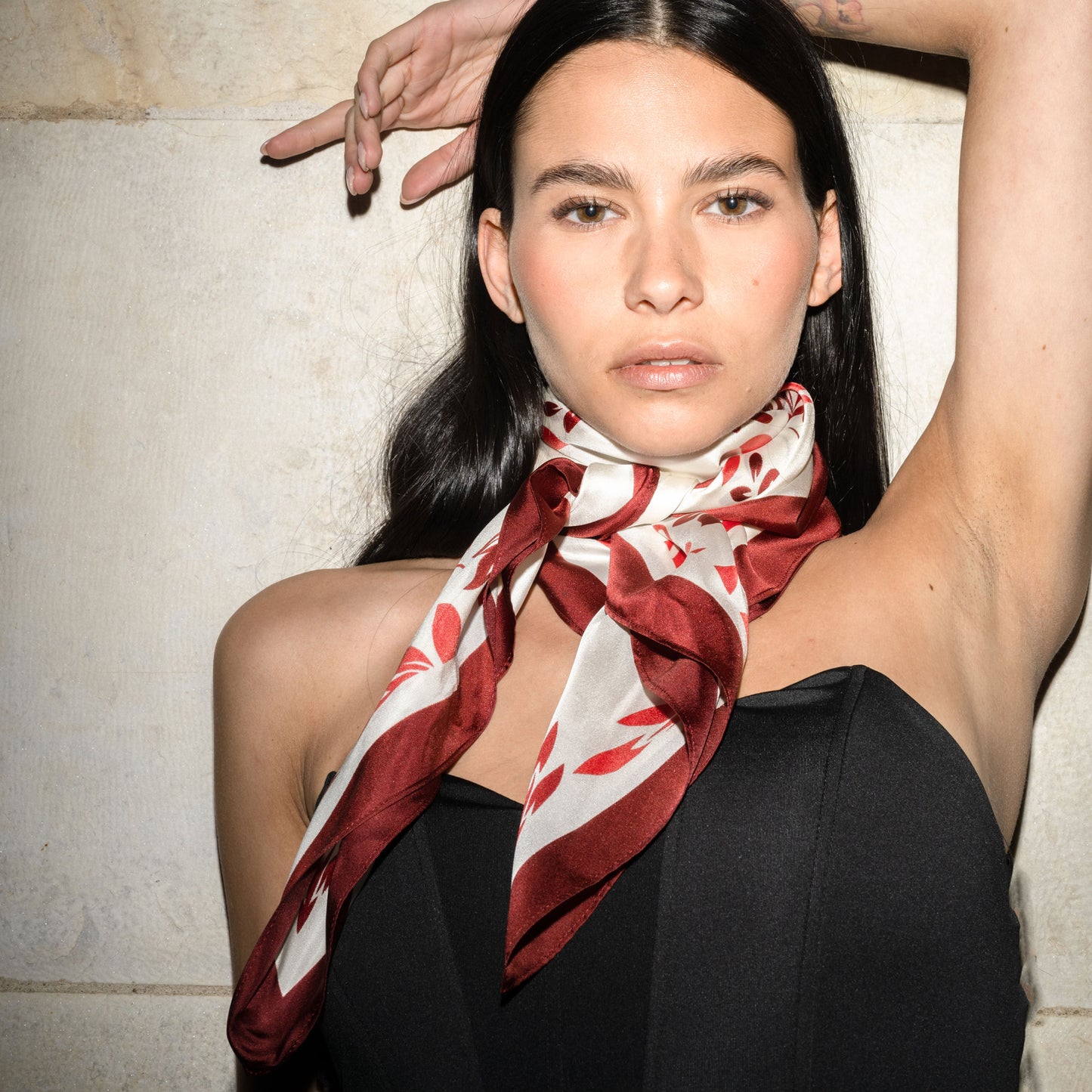 Cara-Foulard 90x90 in 100% seta