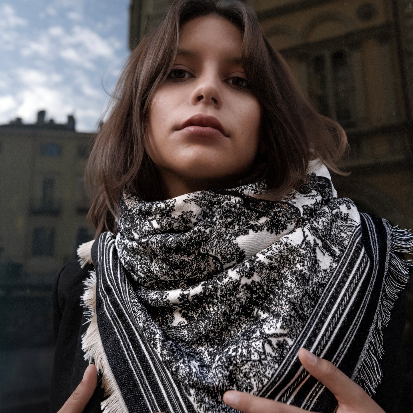 Pashmina Toile de Jouy