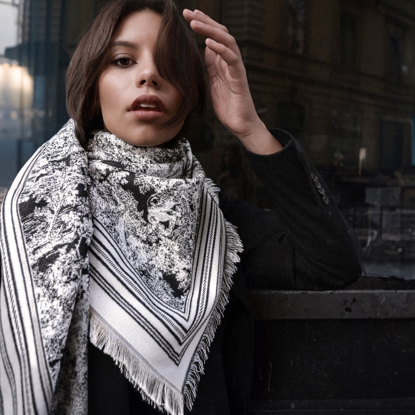 Pashmina Toile de Jouy