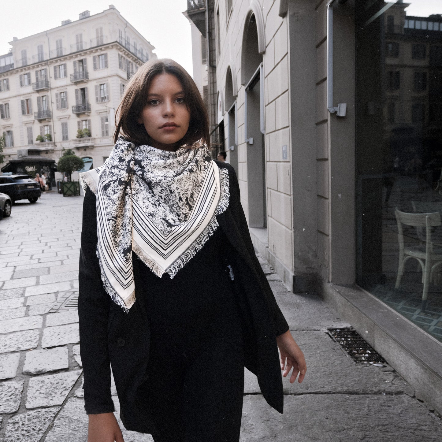 Pashmina Toile de Jouy