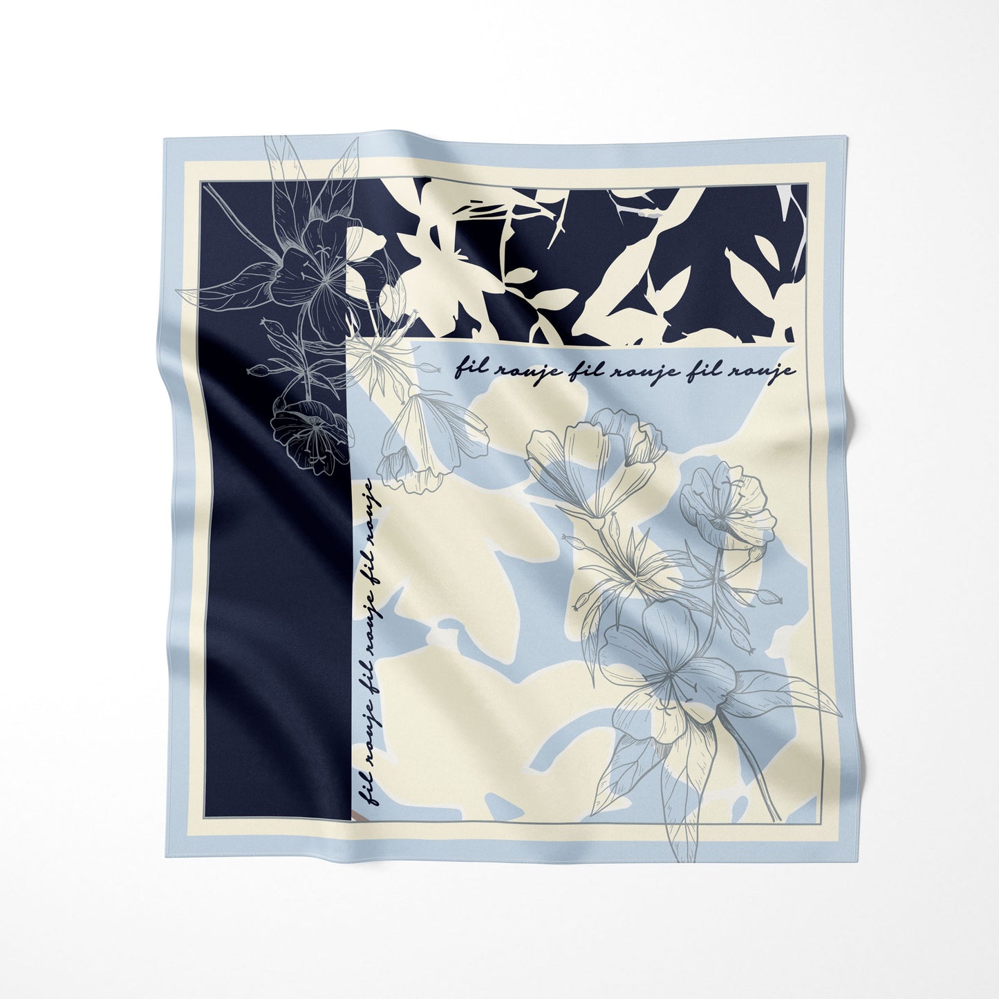 Kim-Foulard 90x90 in 100% seta