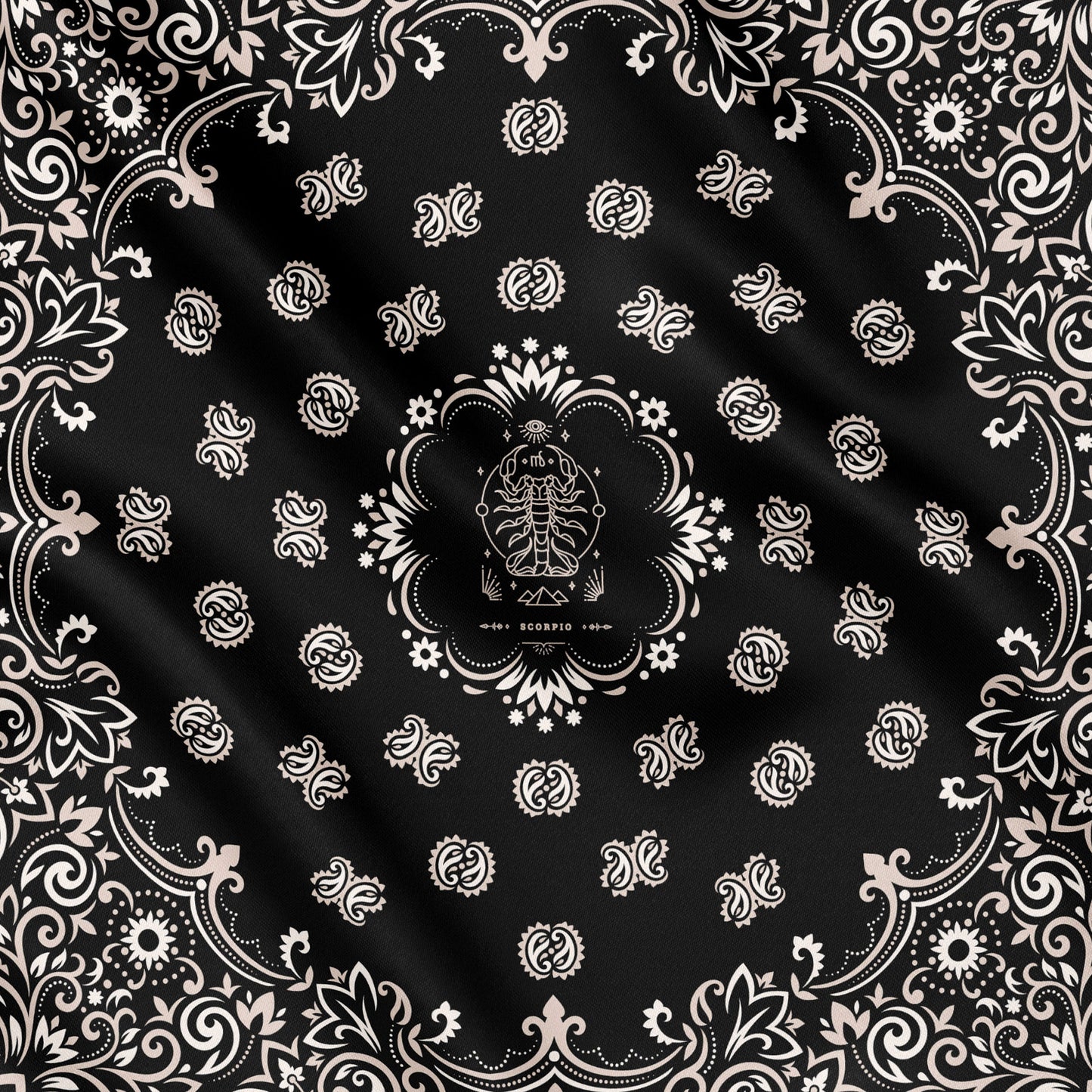 SCORPIONE - Foulard 90x90 in 100% seta