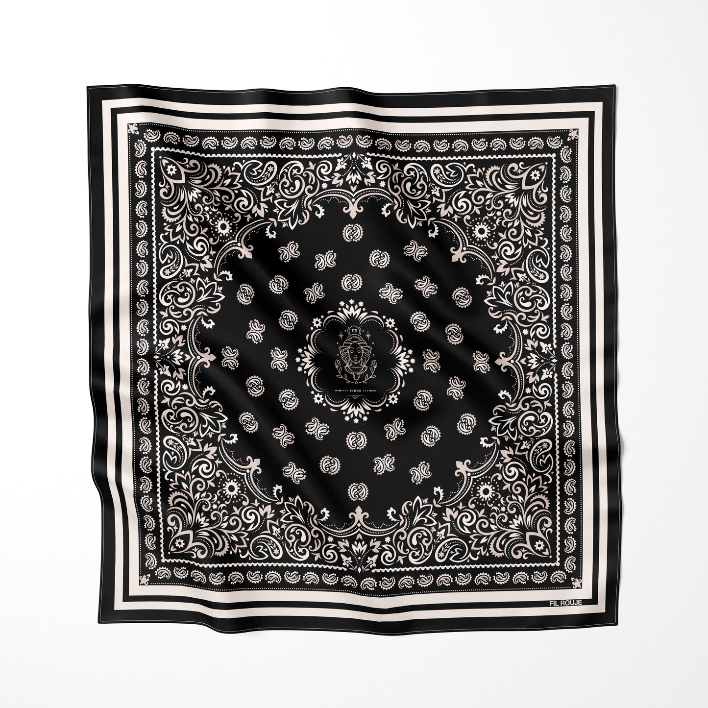 VERGINE - Foulard 90x90 in 100% seta