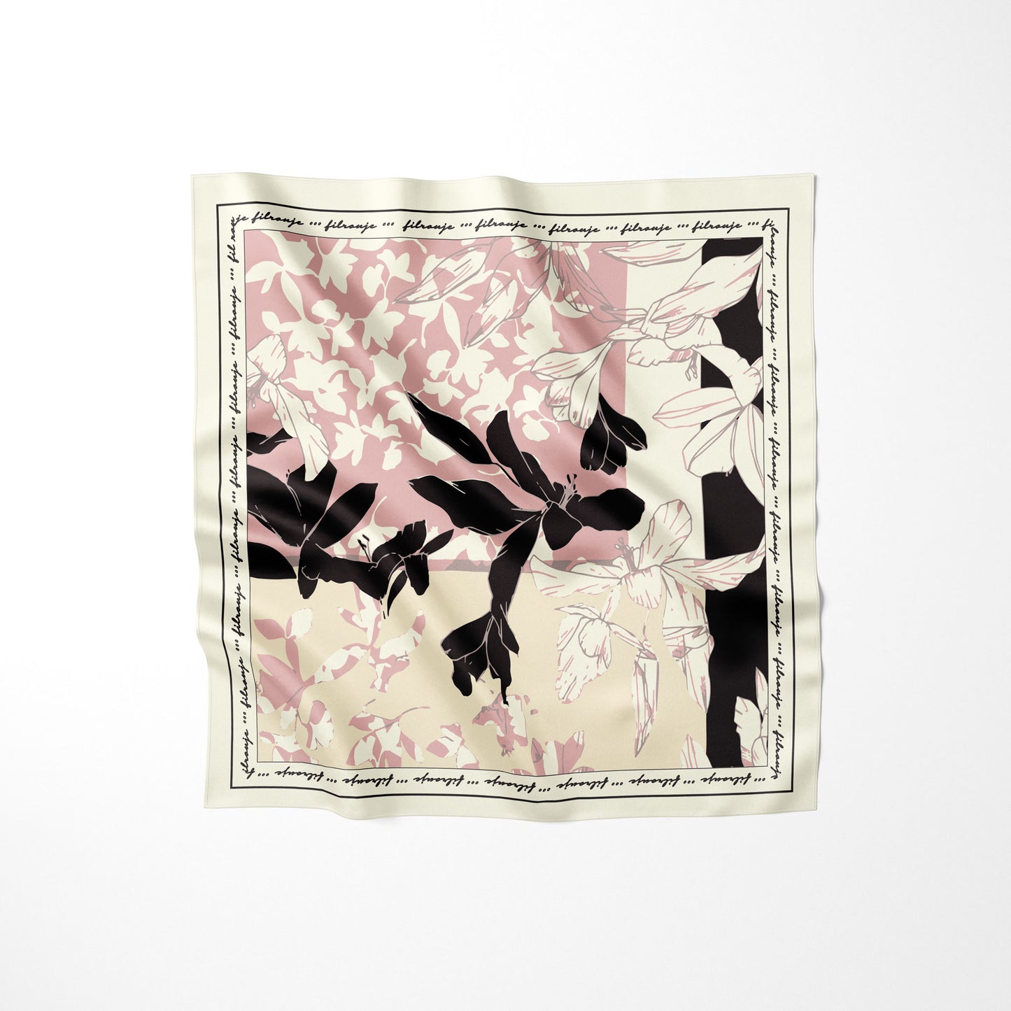 Vittoria-Foulard 65x65 in 100% seta