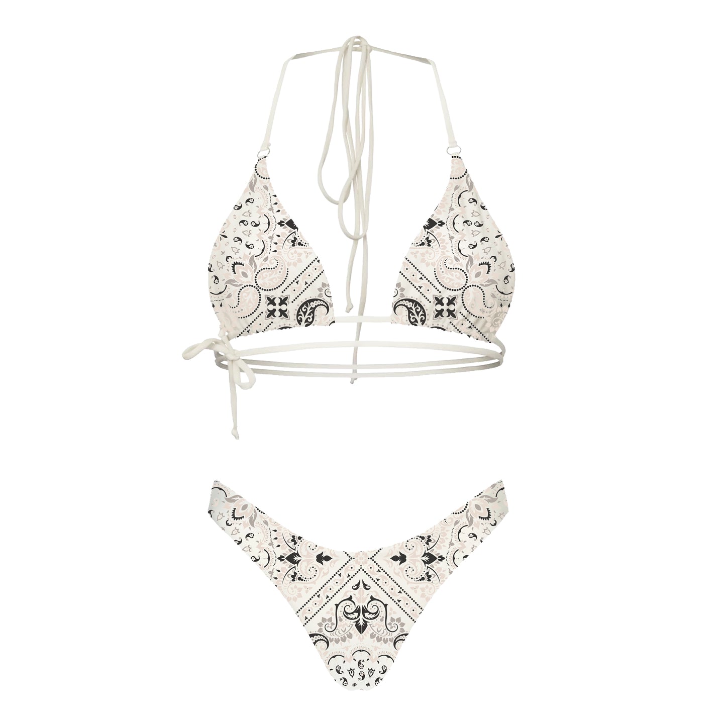CAPRI - Costume bikini reversibile fantasia