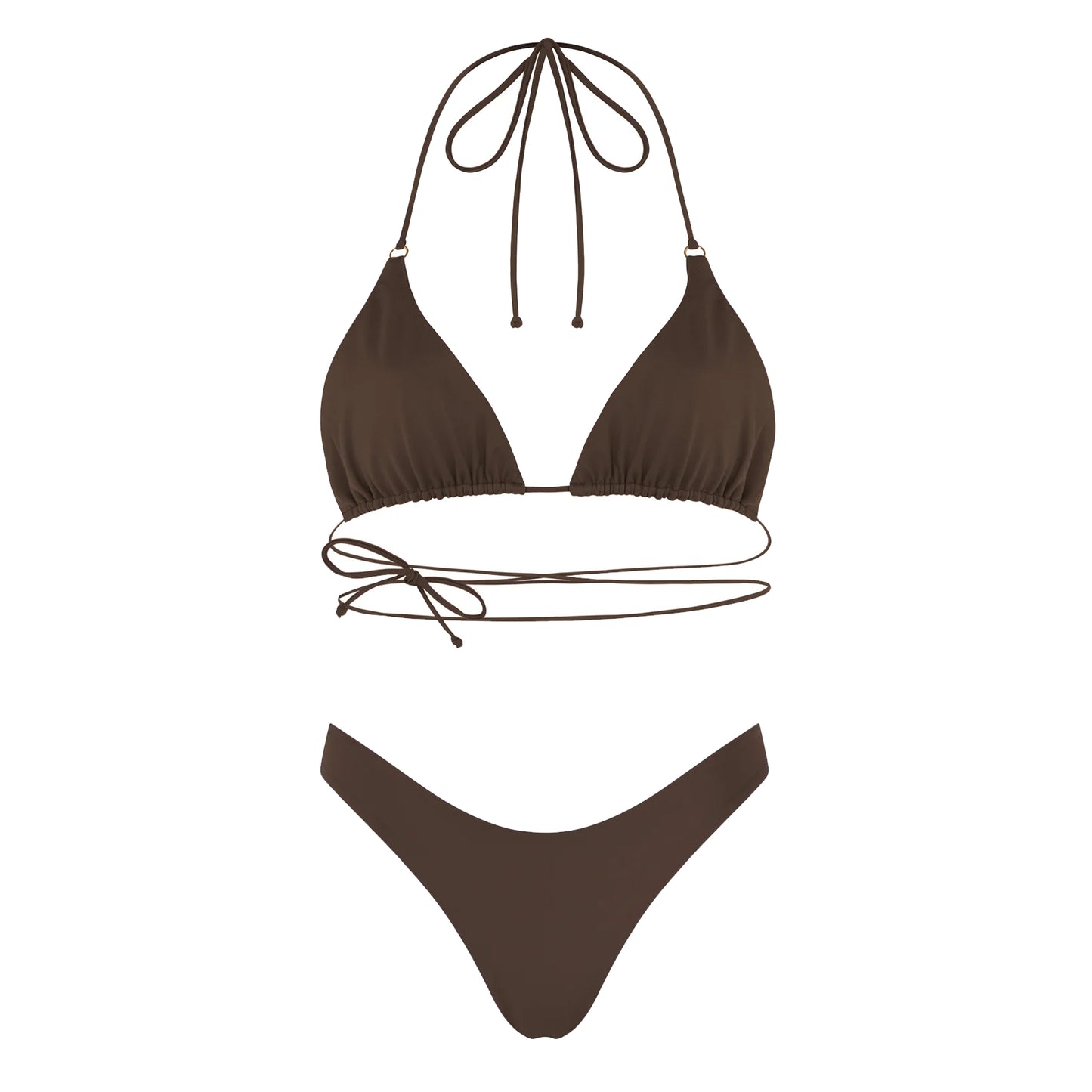 SAINT TROPEZ - Costume bikini reversibile marrone