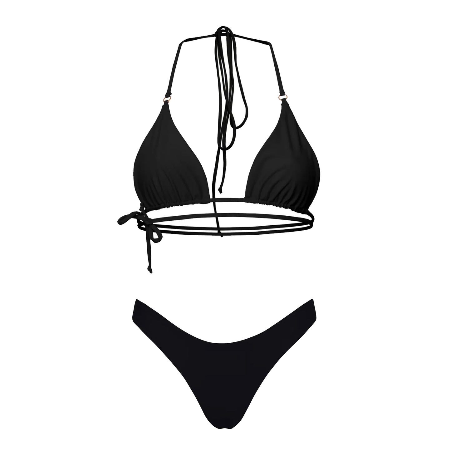 PORTOFINO - Costume bikini reversibile nero