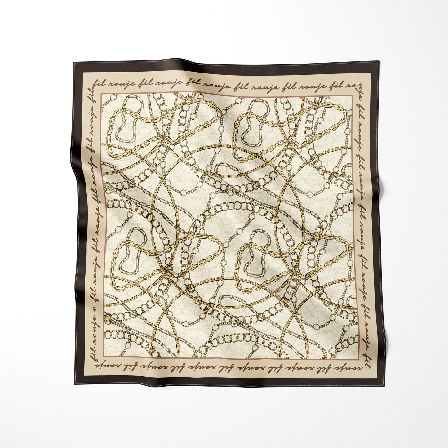 Ivy-Foulard 90x90 in 100% seta